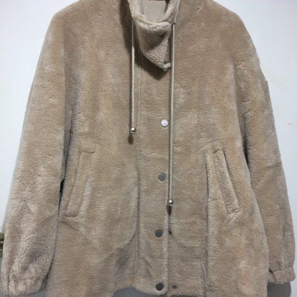 ASM ANNA AUSTRALIAN WOOL OVERSIZED TEDDY JACKETS SIZE M - Picture 6 of 9